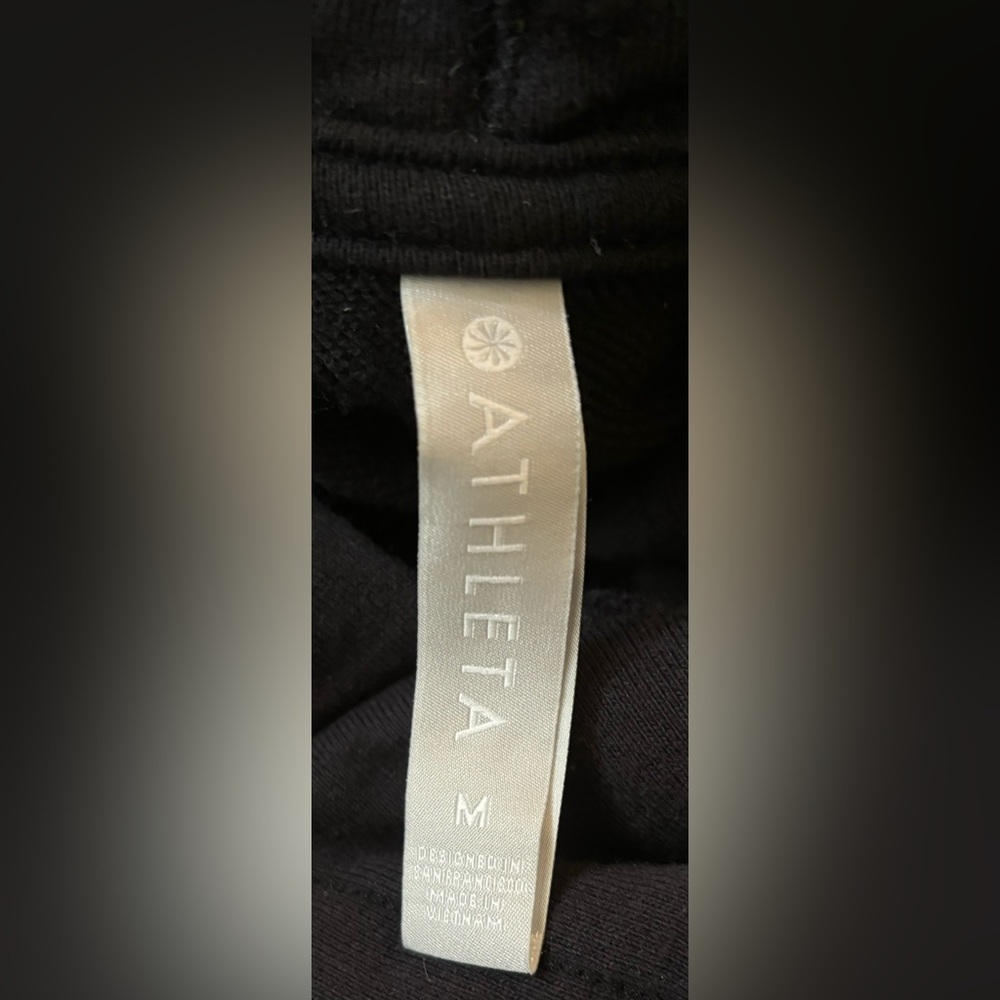 Athleta open back hoodie women Sz medium black - Picture 6 of 6